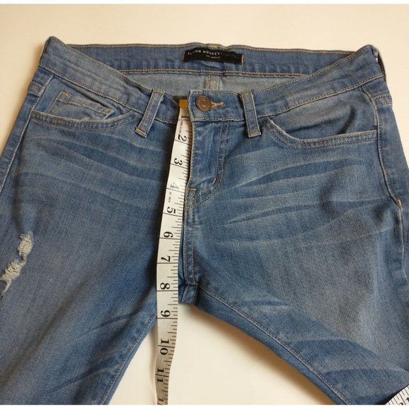 Flying Monkey Jeans Distressed Slim Boyfriend Denim L7598 Size 24 - Picture 5 of 10
